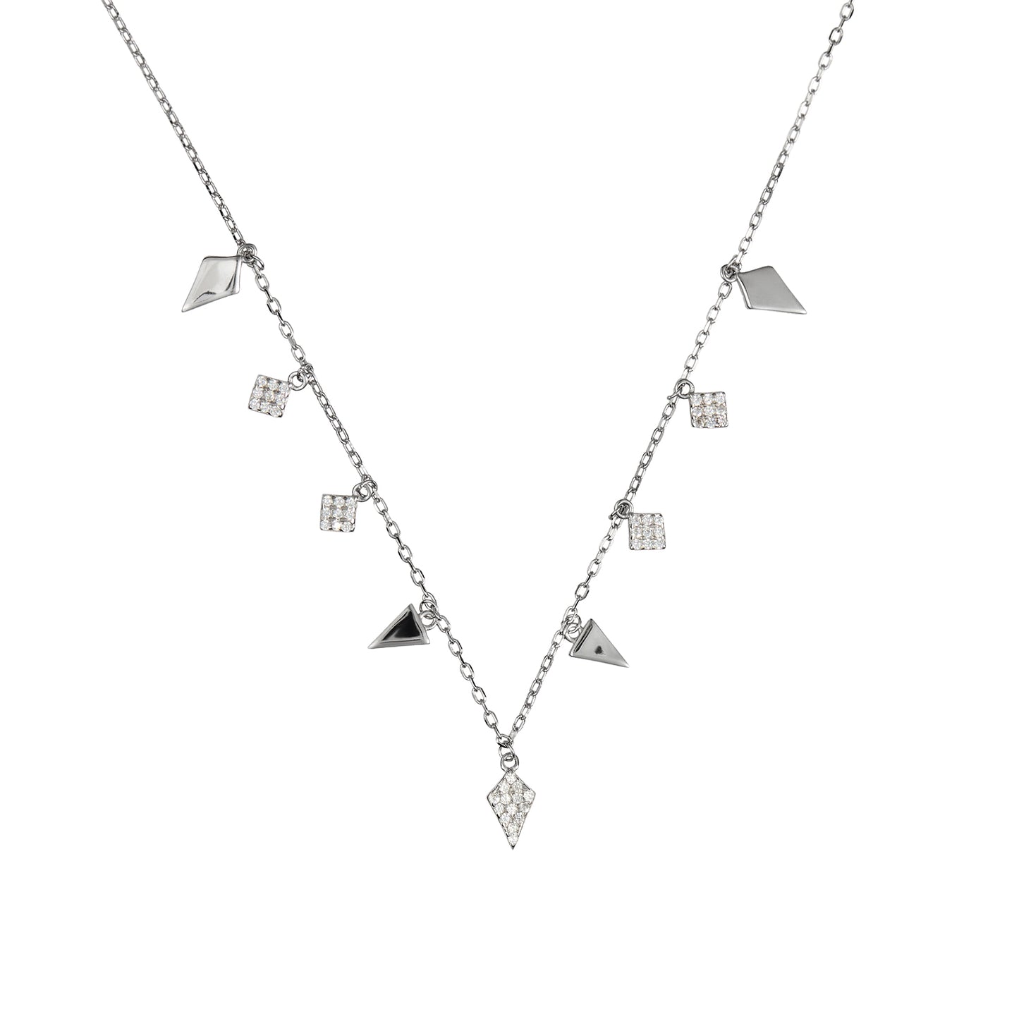 Collar Fiesta goldie con rombos con y sin circos