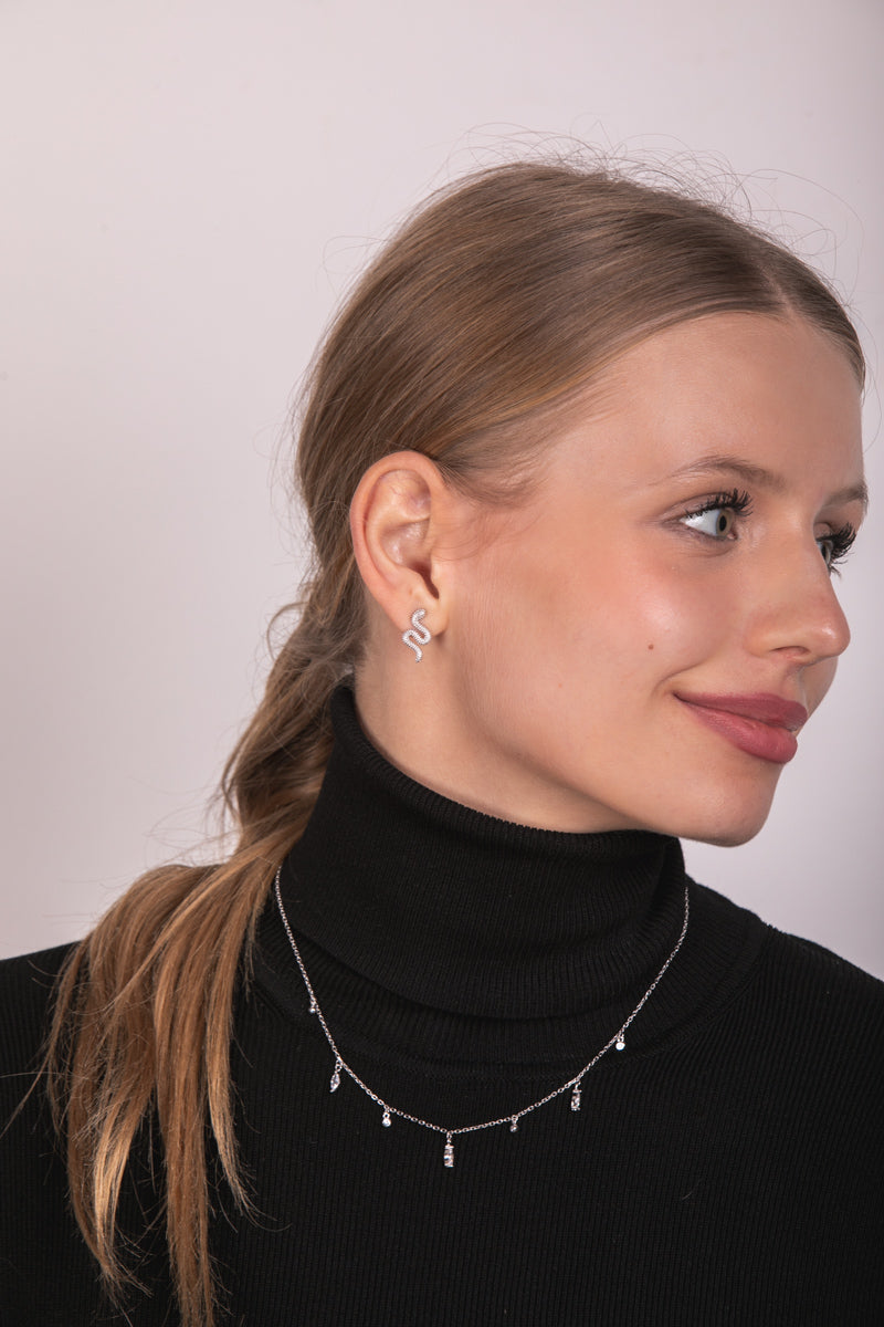 Collar Cris con circos marquis y dots