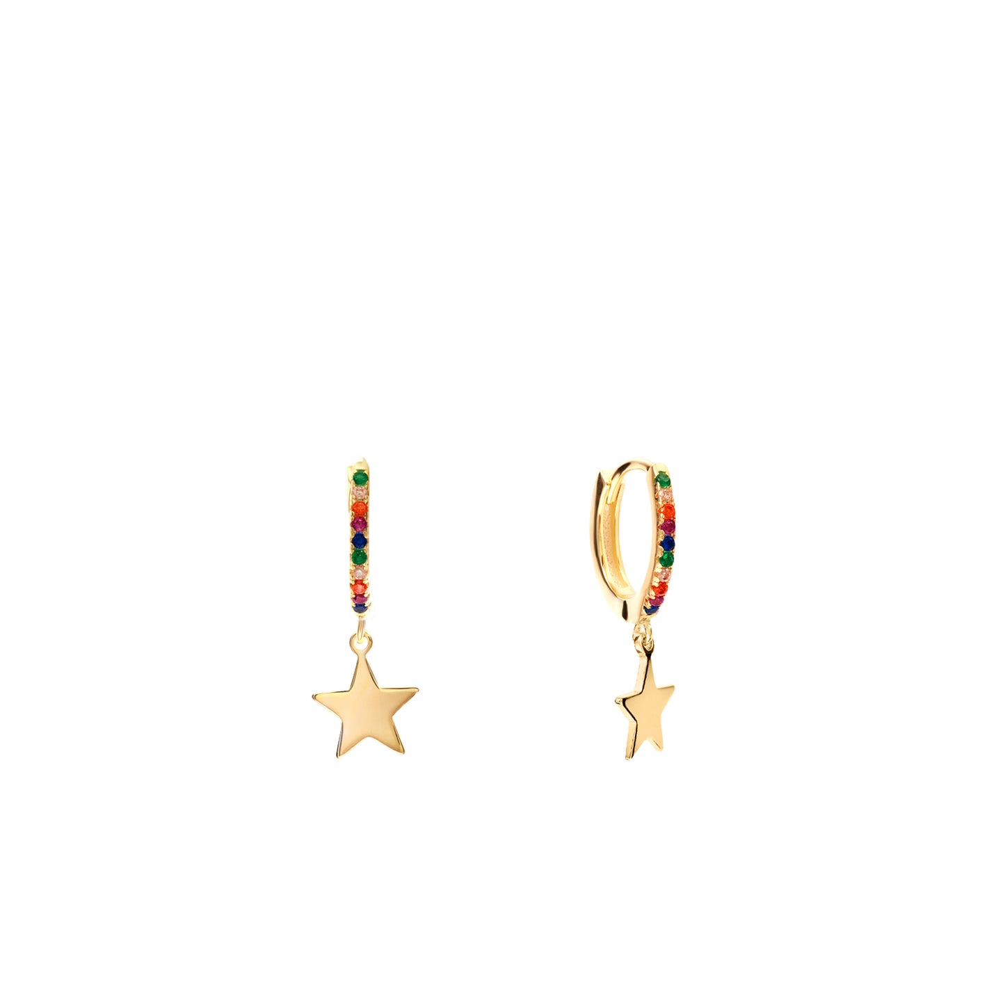 Aros goldie Star con circos Rainbow