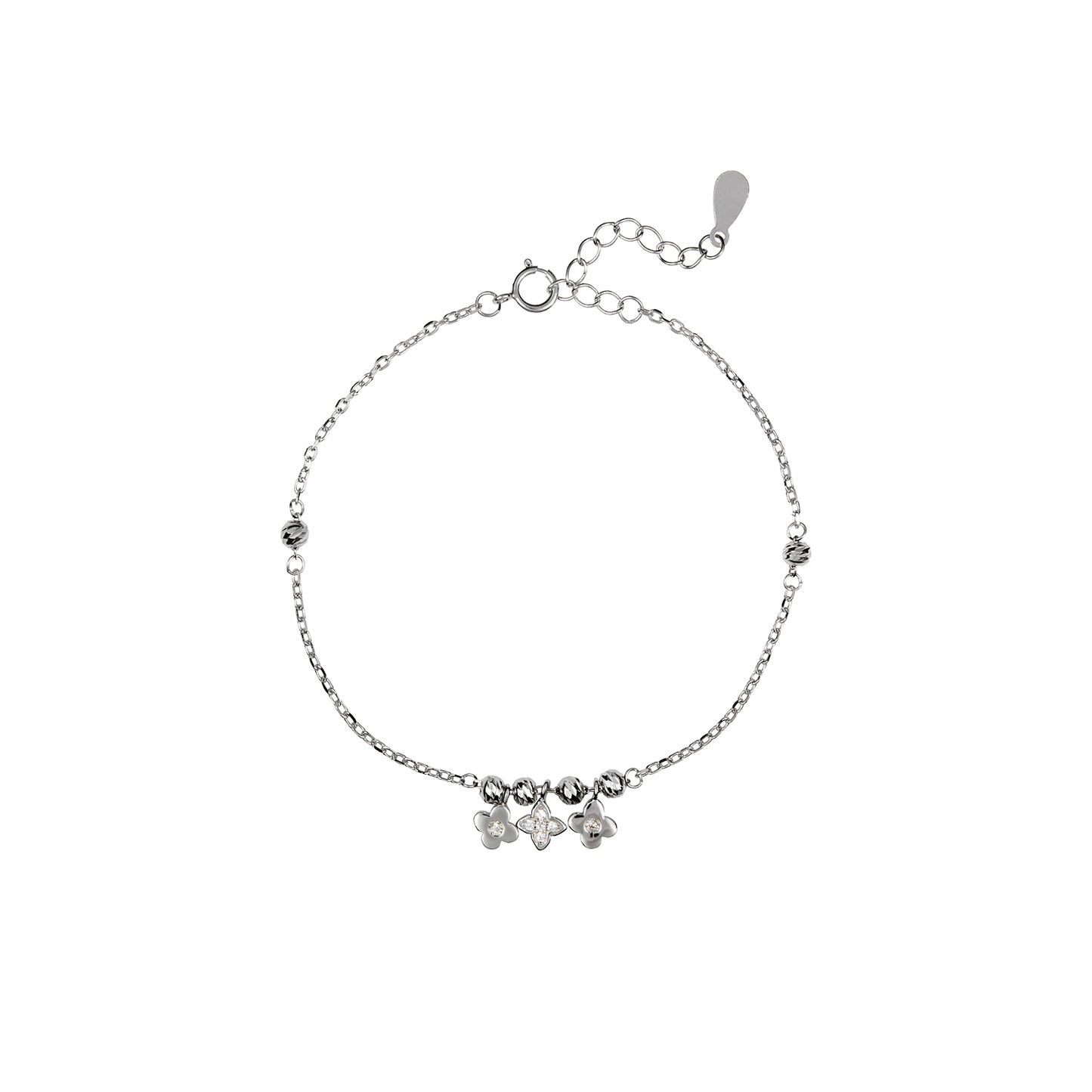 Angy Goldie bracelet with 3 flowers