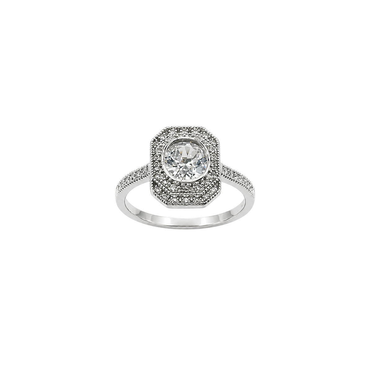 Anillo octogonal con circo central