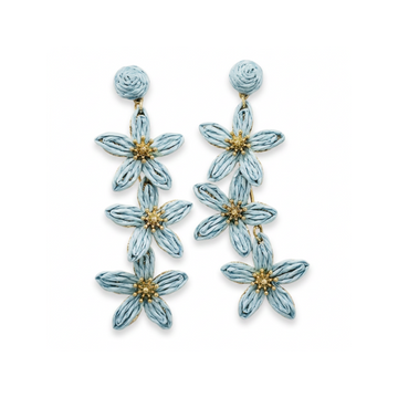 Pendientes triple flor