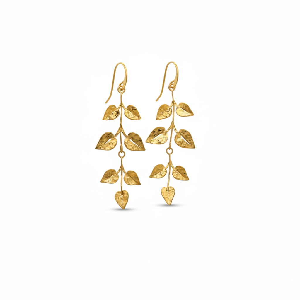 Pendientes hojas