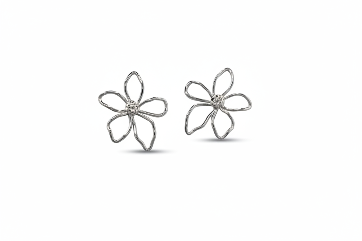 Pendientes flor