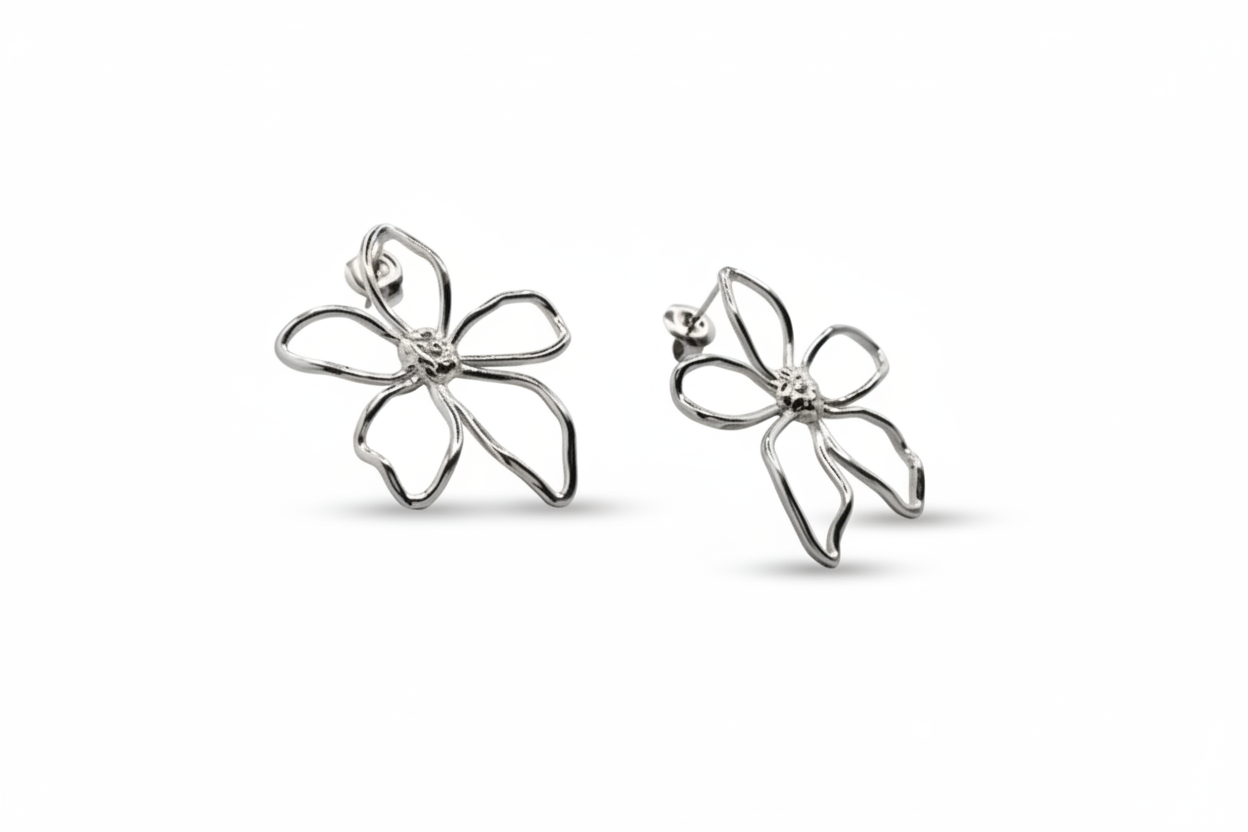 Pendientes flor
