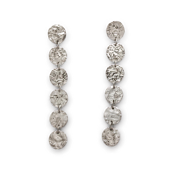 Pendientes chapitas martelé