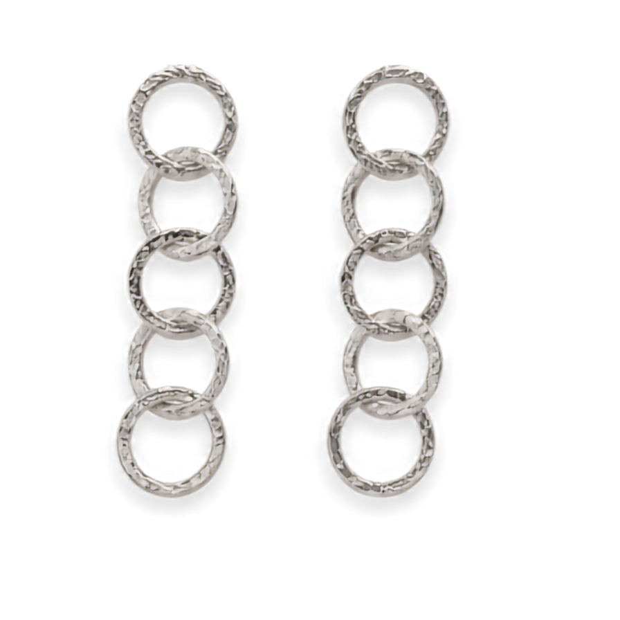 Pendientes aros martelé