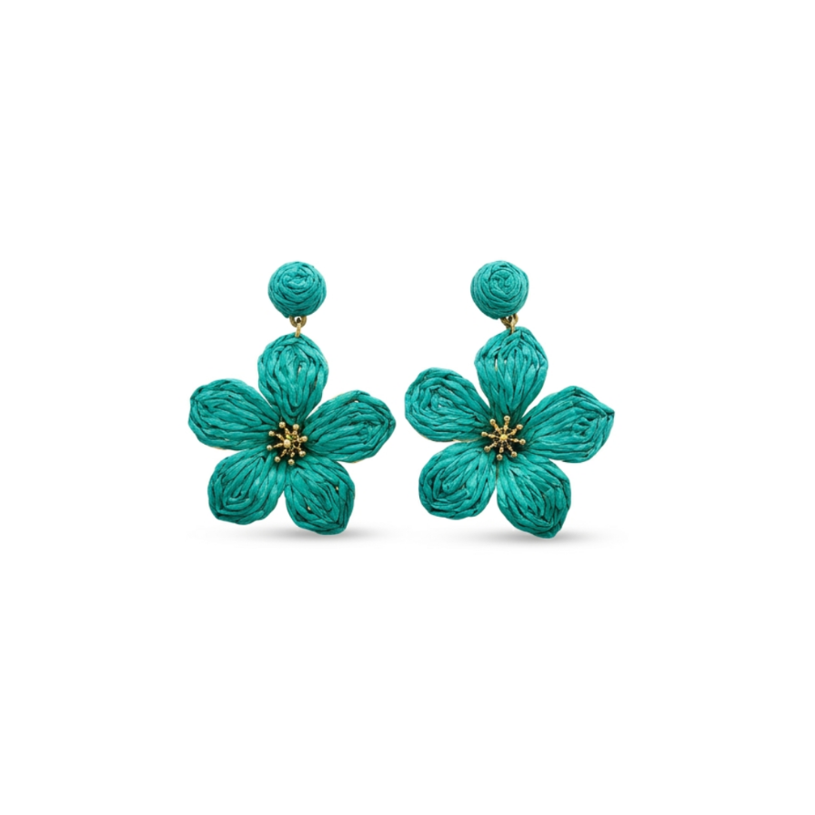 Pendientes doble flor