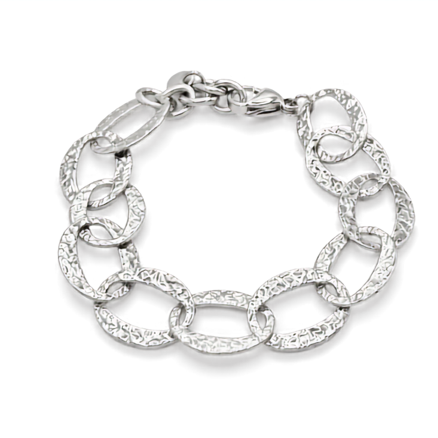Pulsera ovalos martelé