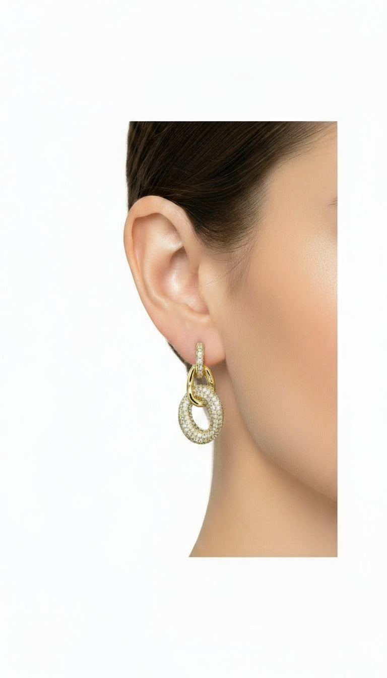 Pendientes eslabones circos.