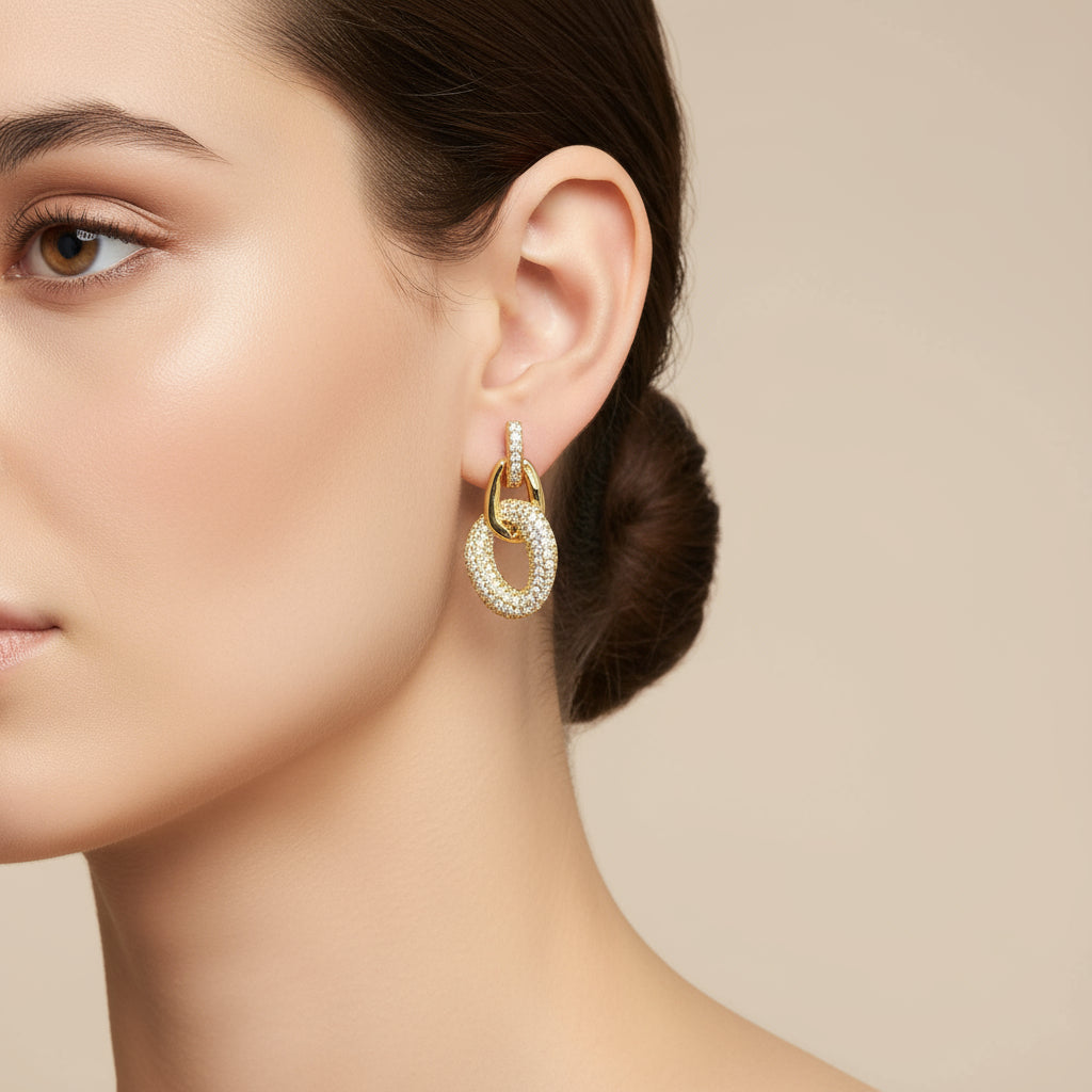 Pendientes eslabones circos.