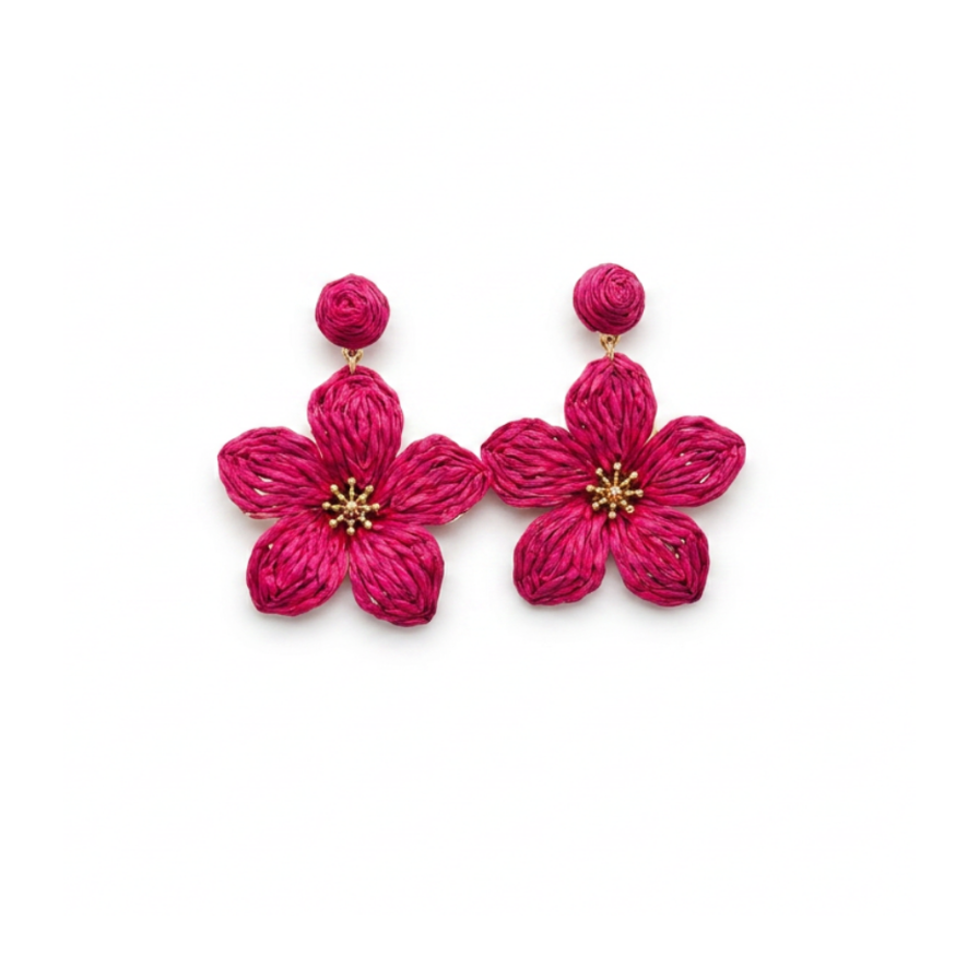 Pendientes doble flor