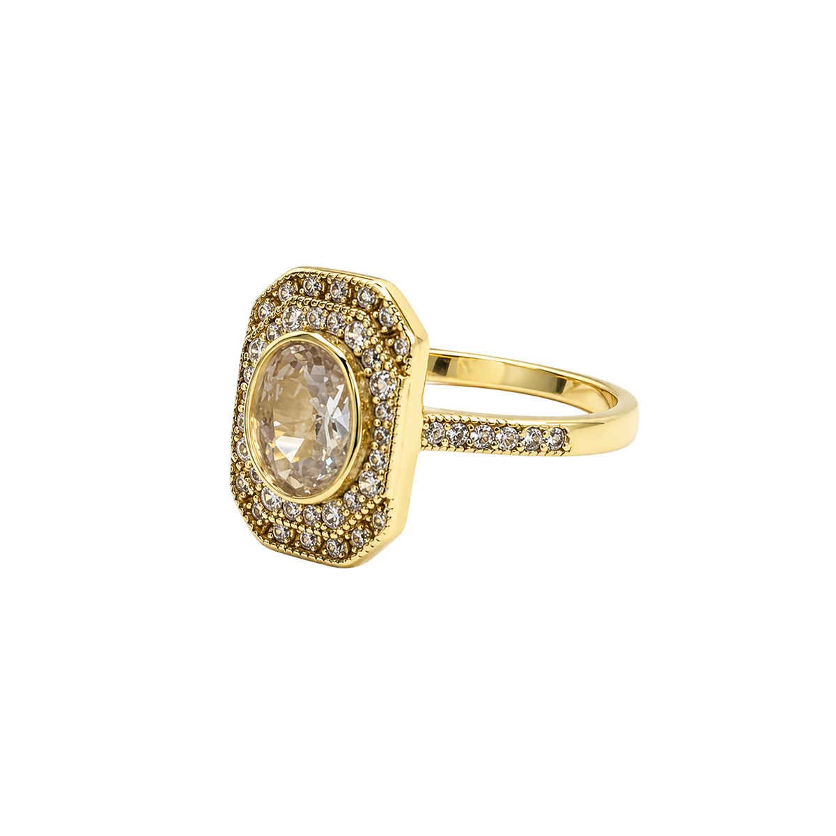 Anillo octogonal con circo central