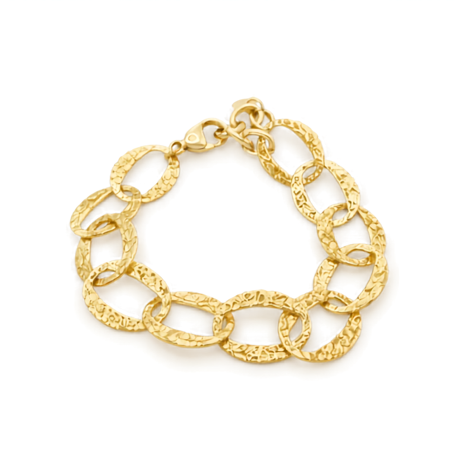 Pulsera ovalos martelé