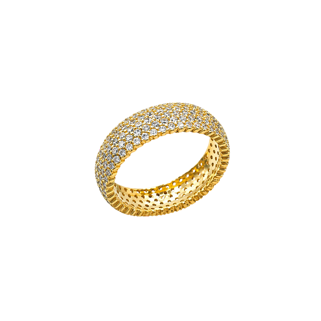 Anillo ancho con circos
