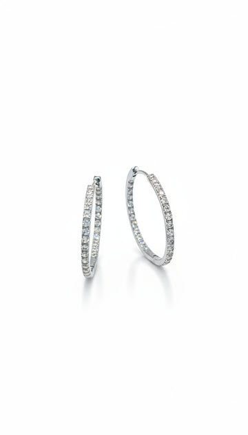 Circus hoop earrings
