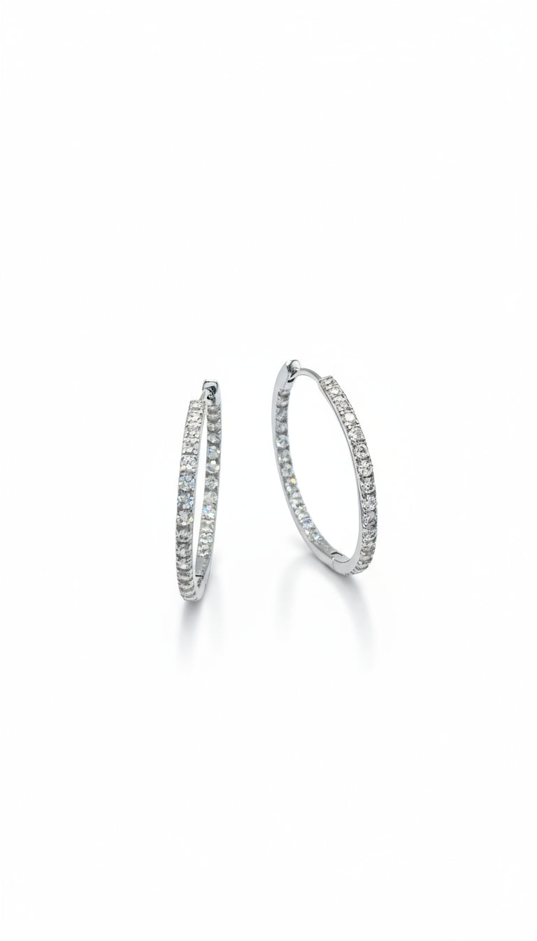 Circus hoop earrings