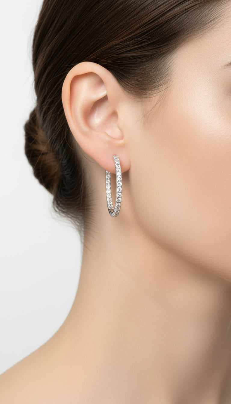 Circus hoop earrings