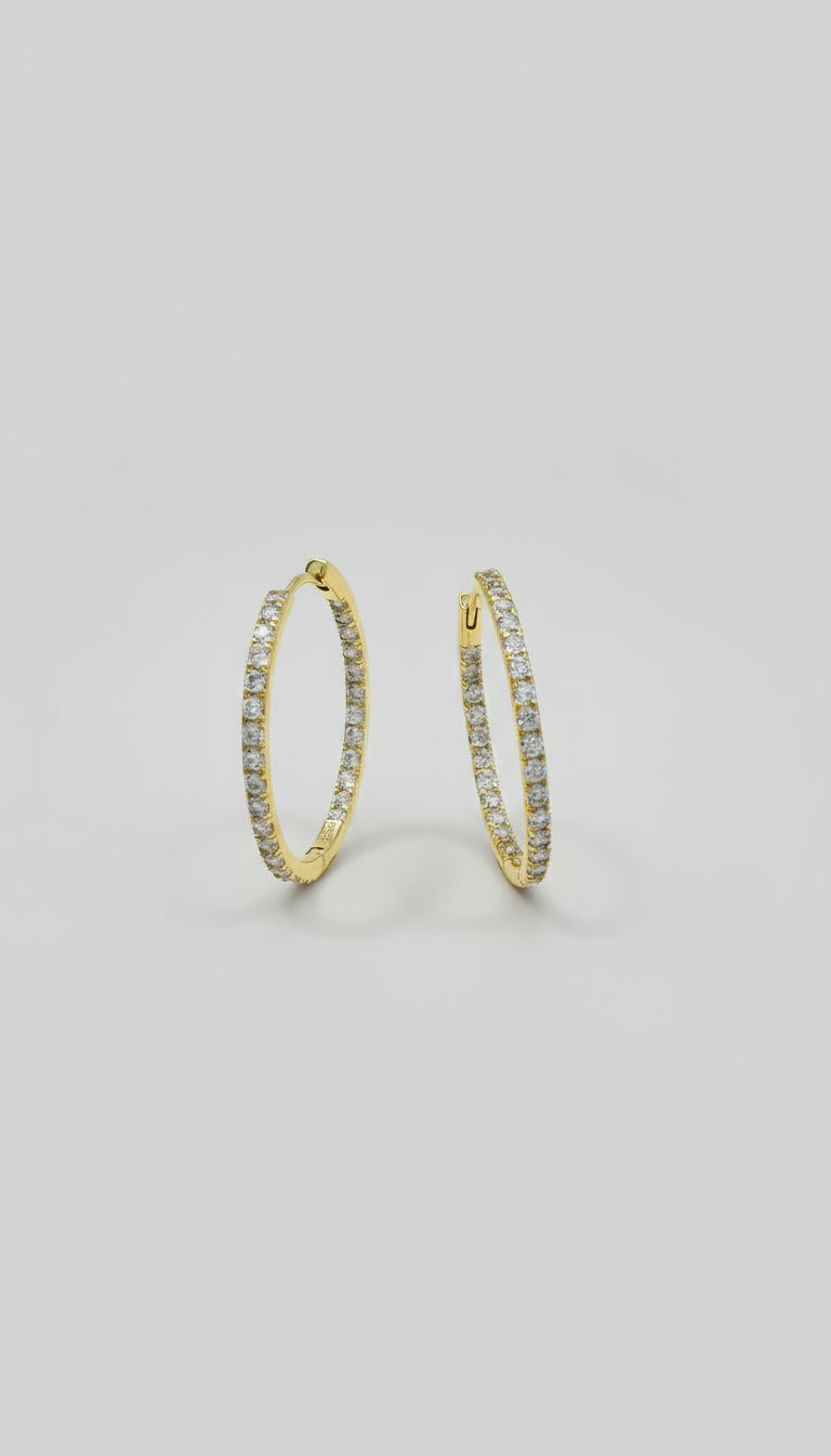 Circus hoop earrings