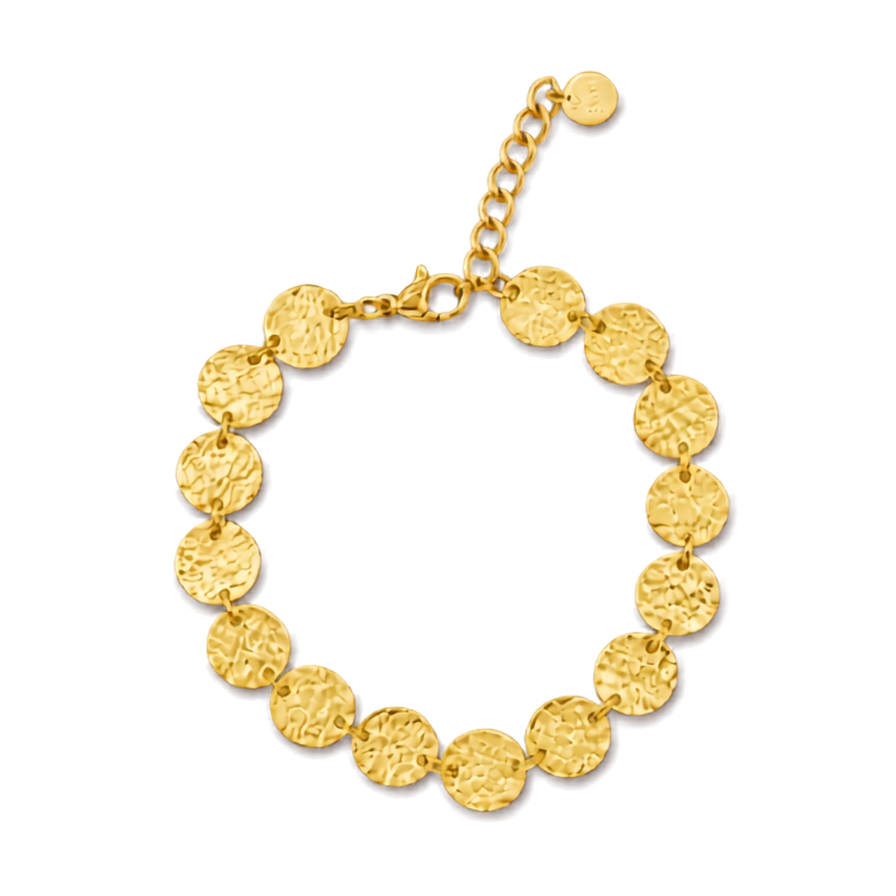 Pulsera chapitas martelé