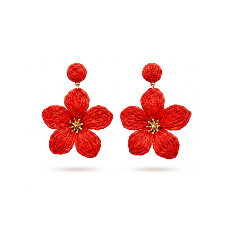 Pendientes doble flor