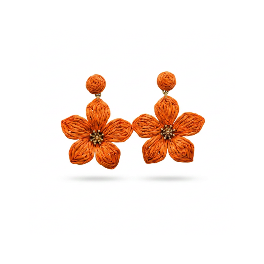 Pendientes doble flor