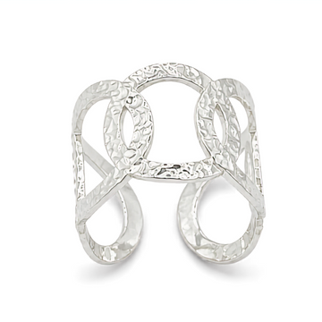 Anillo aros martelé