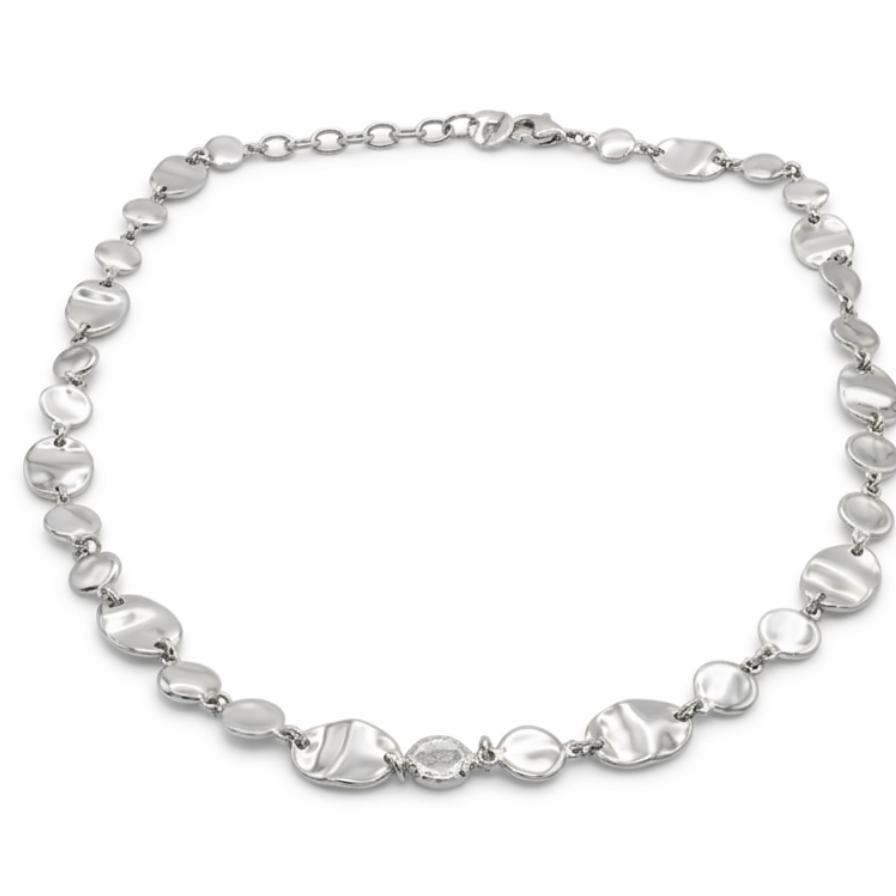 Collar shine chapitas acero - collar en acero con baño de oro de Amazing Joyas