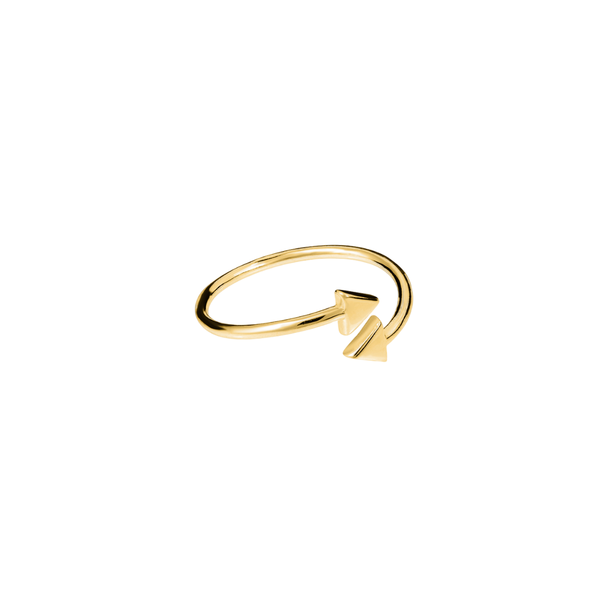 Tati Goldie Double Arrow Ring