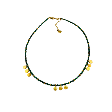 Choker acero piedras chapitas