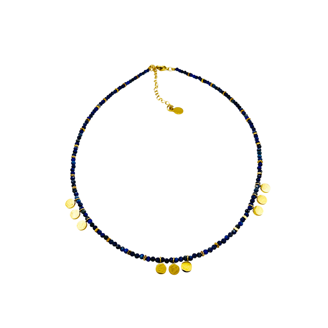 Choker acero piedras chapitas