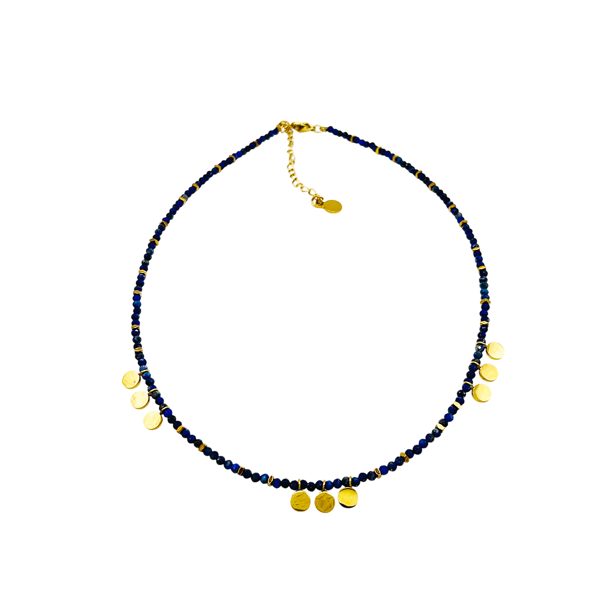 Choker acero piedras chapitas