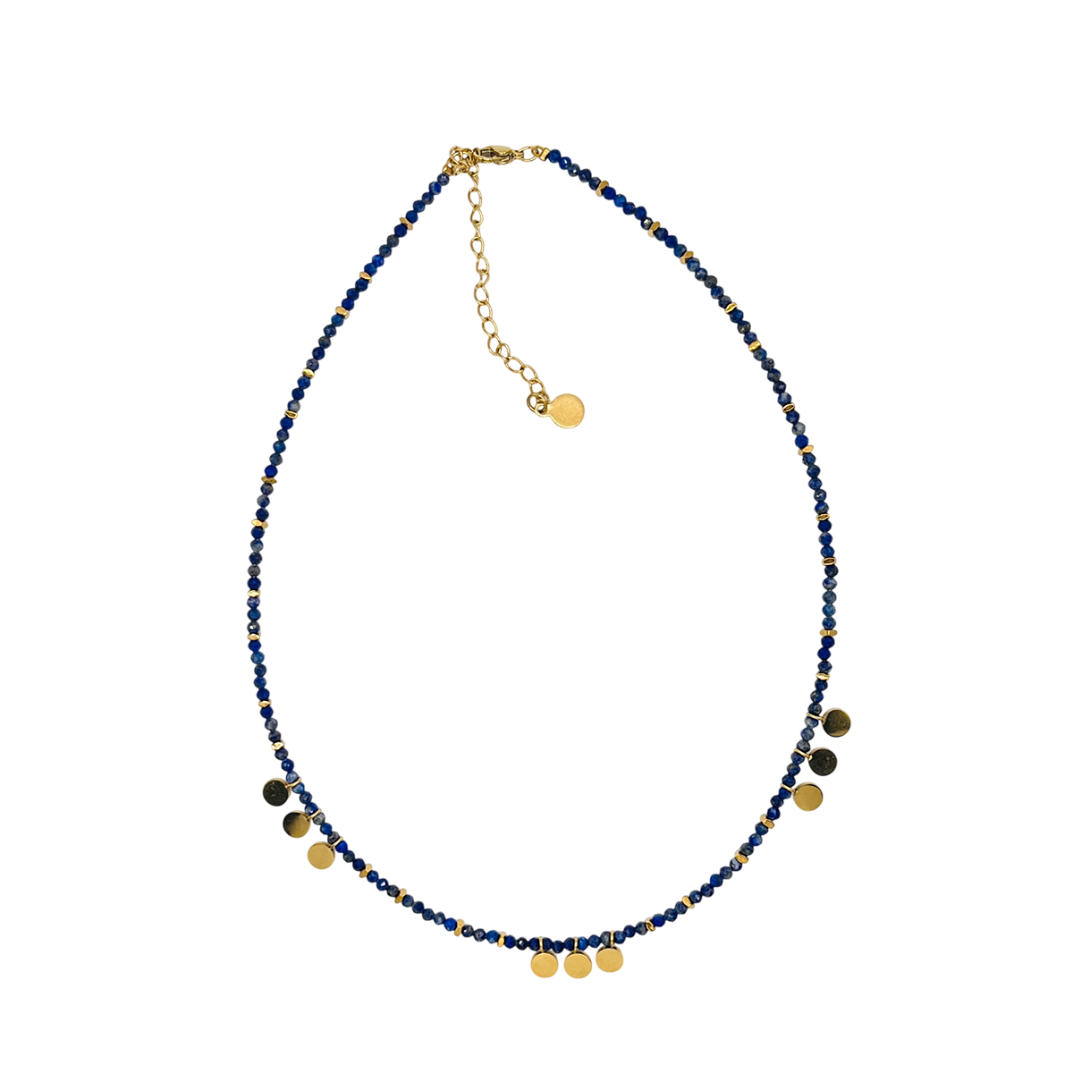 Choker acero piedras chapitas