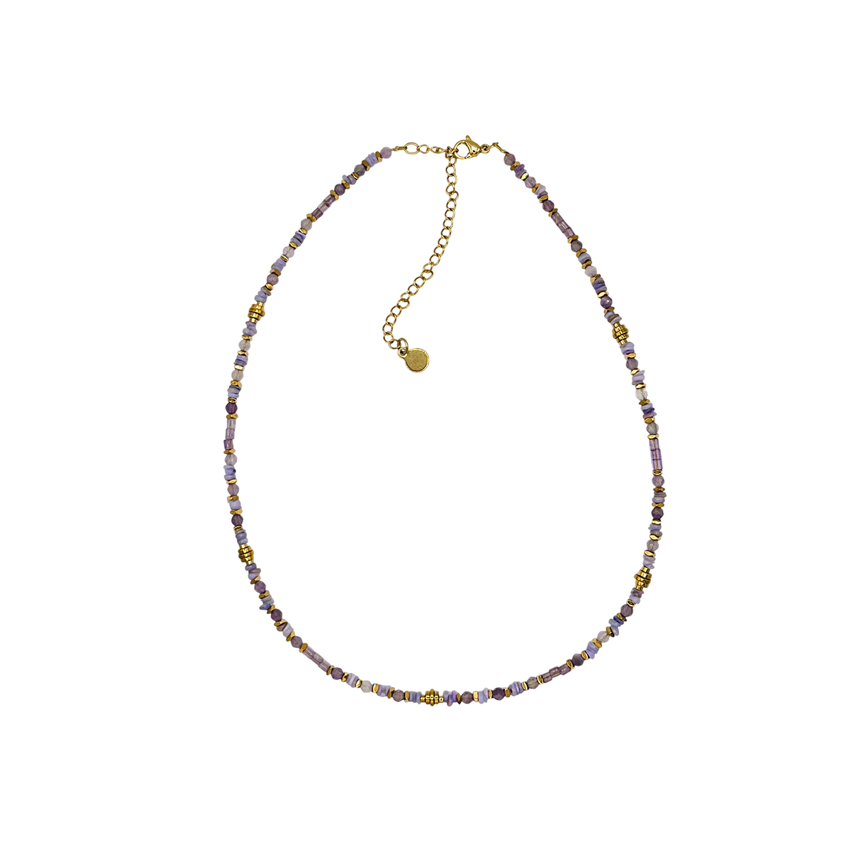 Choker acero piedras naturales