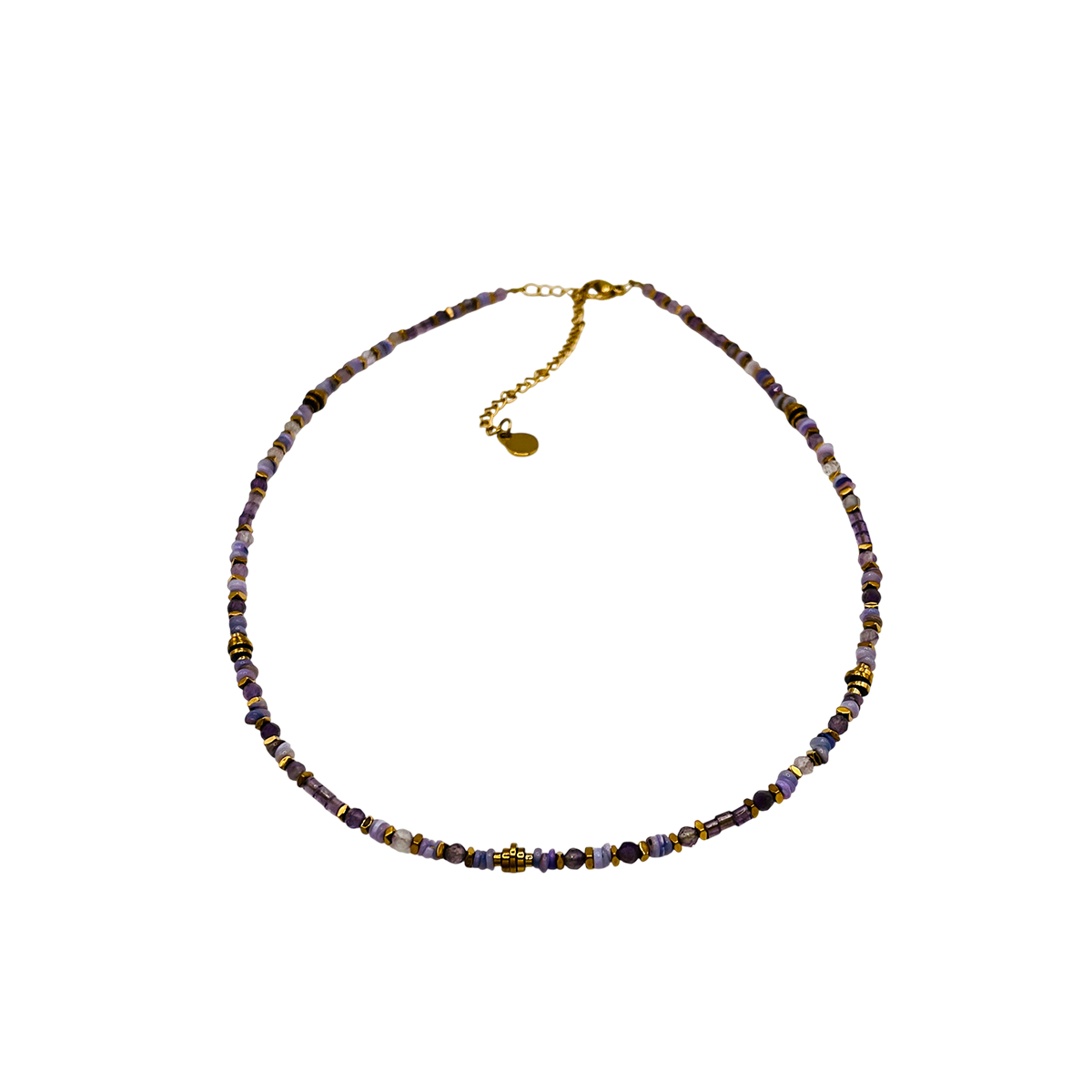 Choker acero piedras naturales