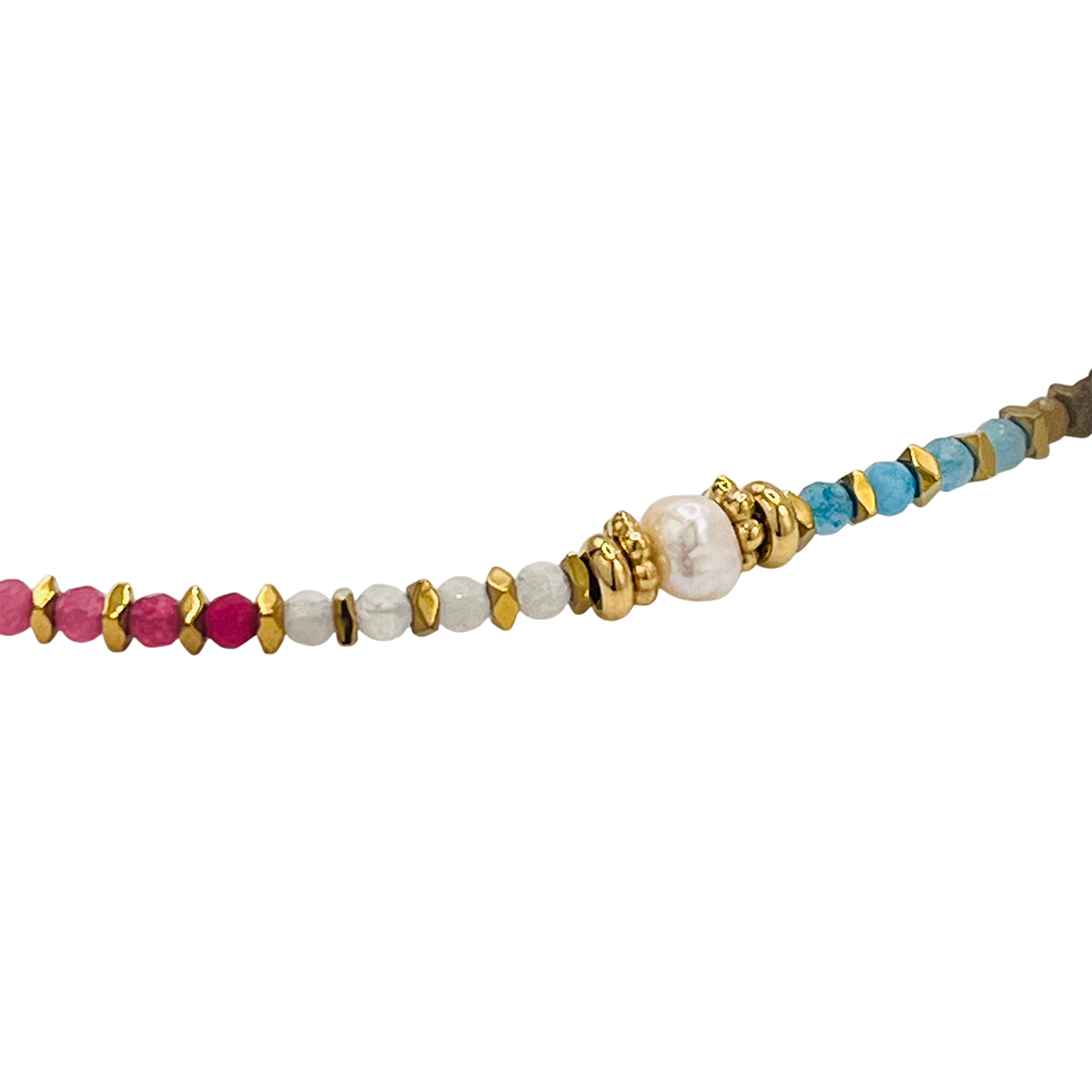 Choker acero piedras naturales