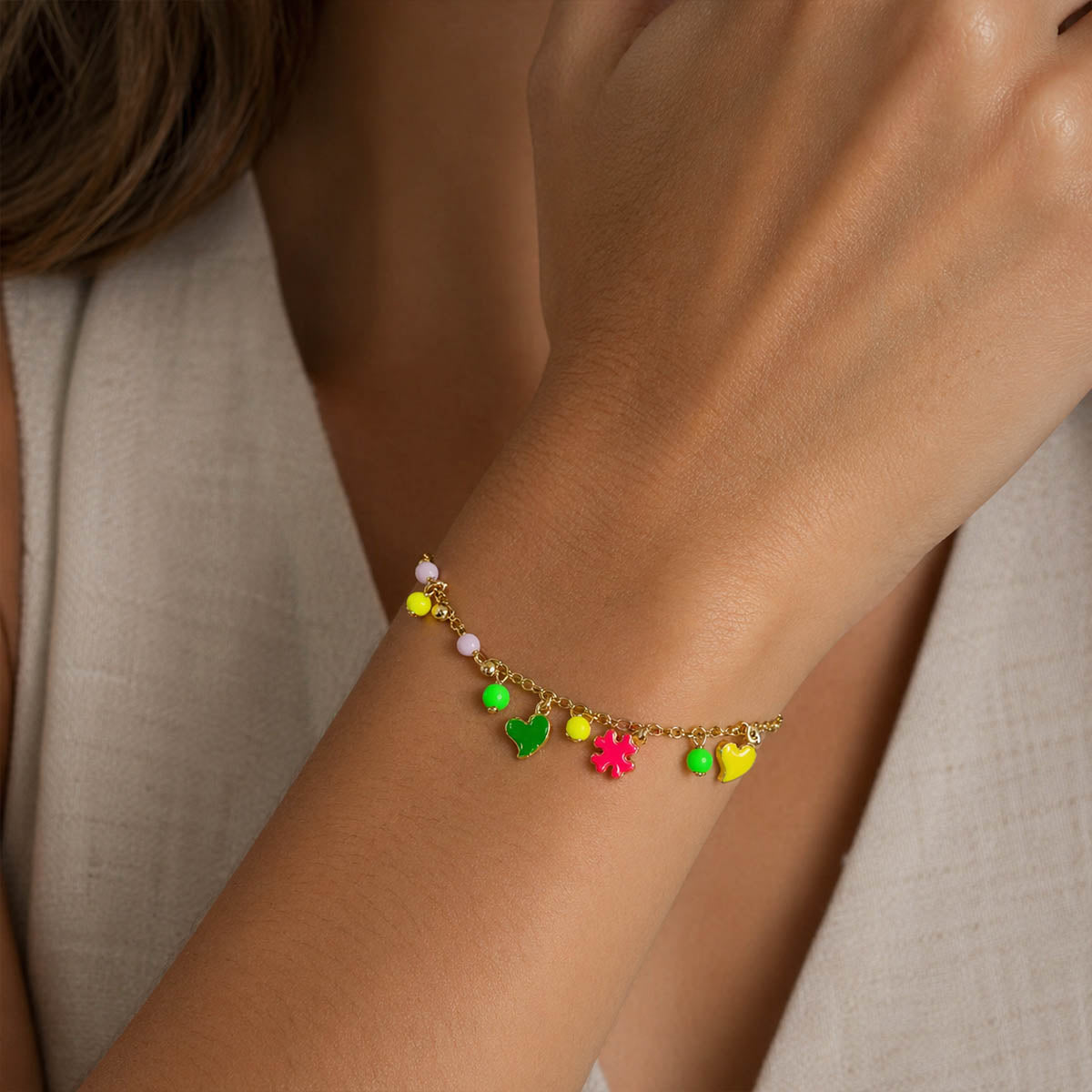 Pulsera fluos corazon