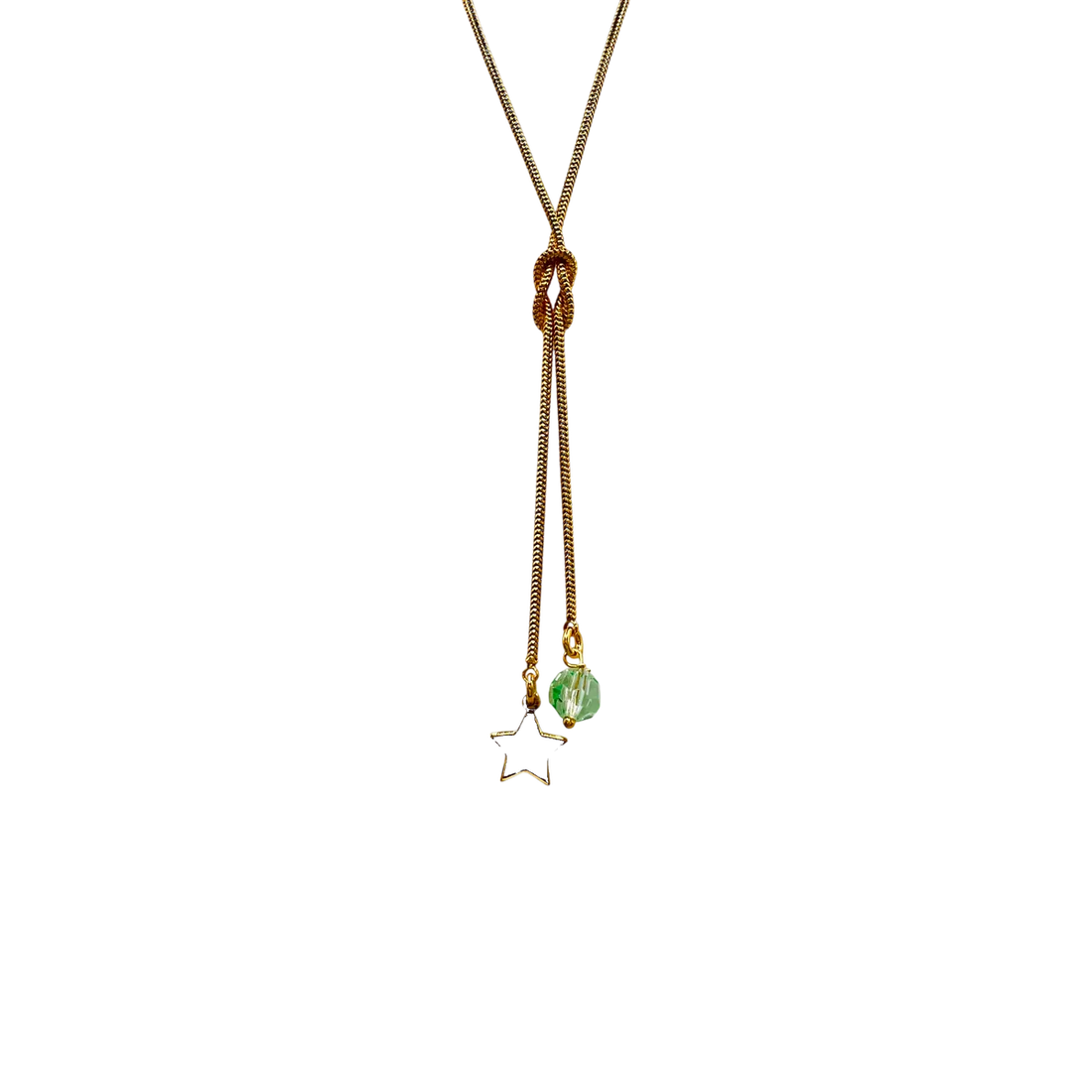 Collar nudo doble estrella circo