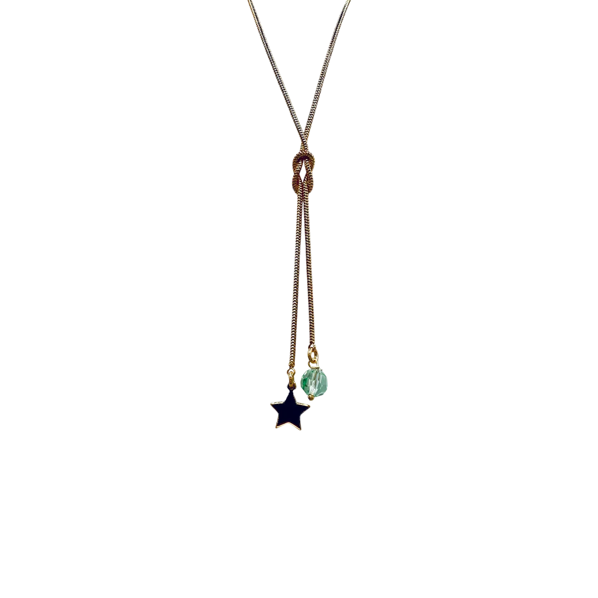 Collar nudo doble estrella circo