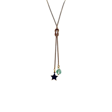 Collar nudo doble estrella circo