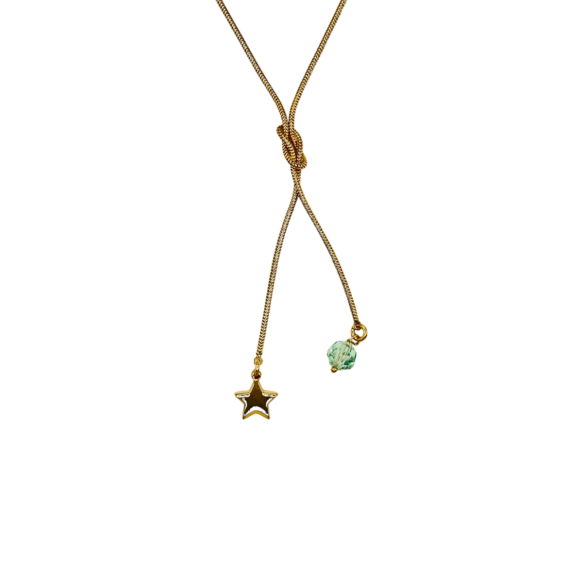 Collar nudo doble estrella circo