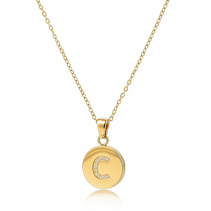 Colgante letra con circonitas