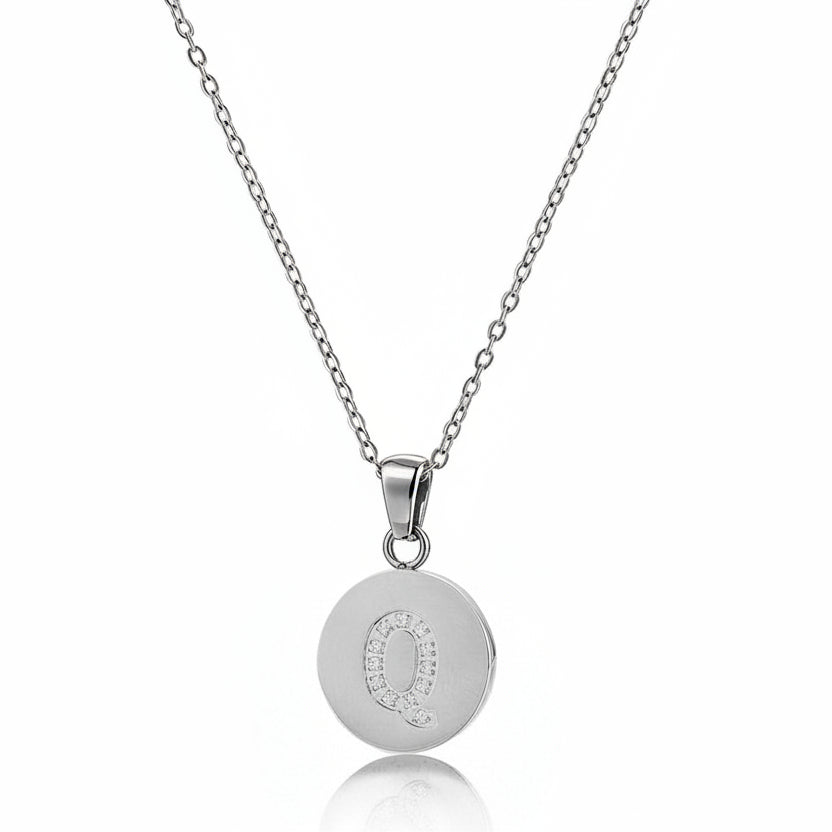 Colgante letra con circonitas