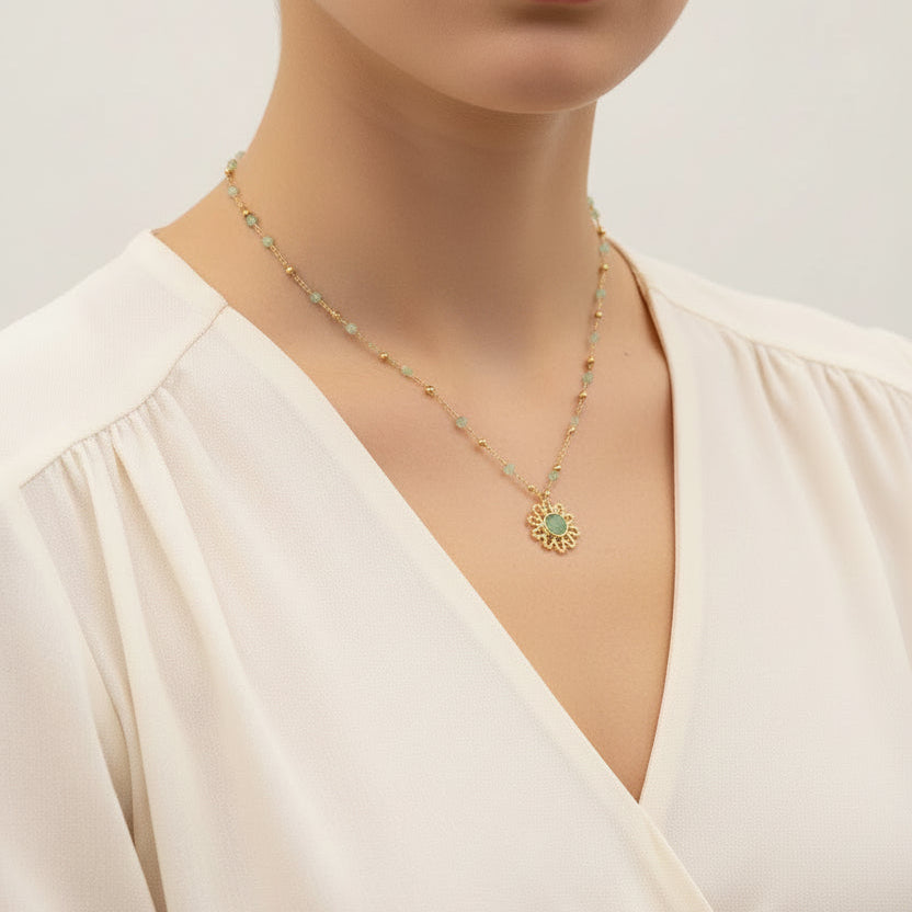 Collar flor colores