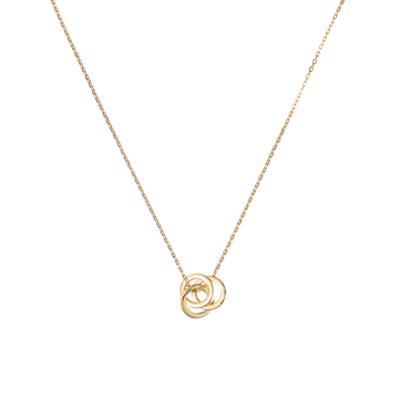 Colar Goldie Trinity com 3 aros unidos