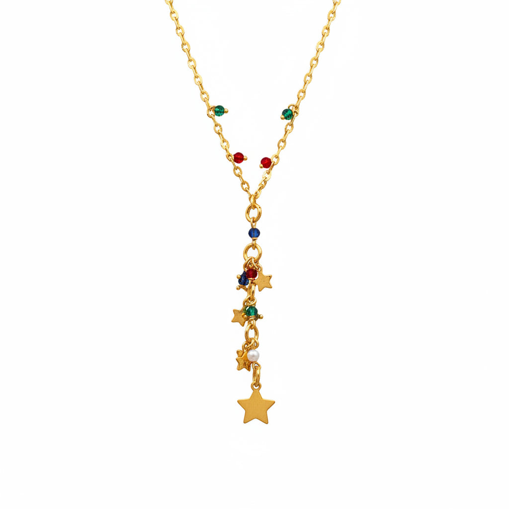 Collar multicolor estrellas