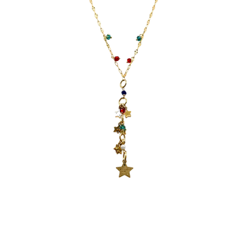 Collar multicolor estrellas