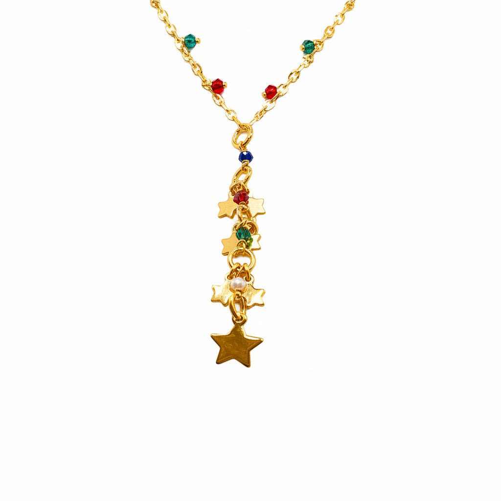 Collar multicolor estrellas