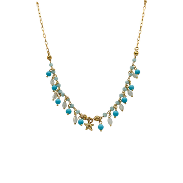 Collar azulitos estrella