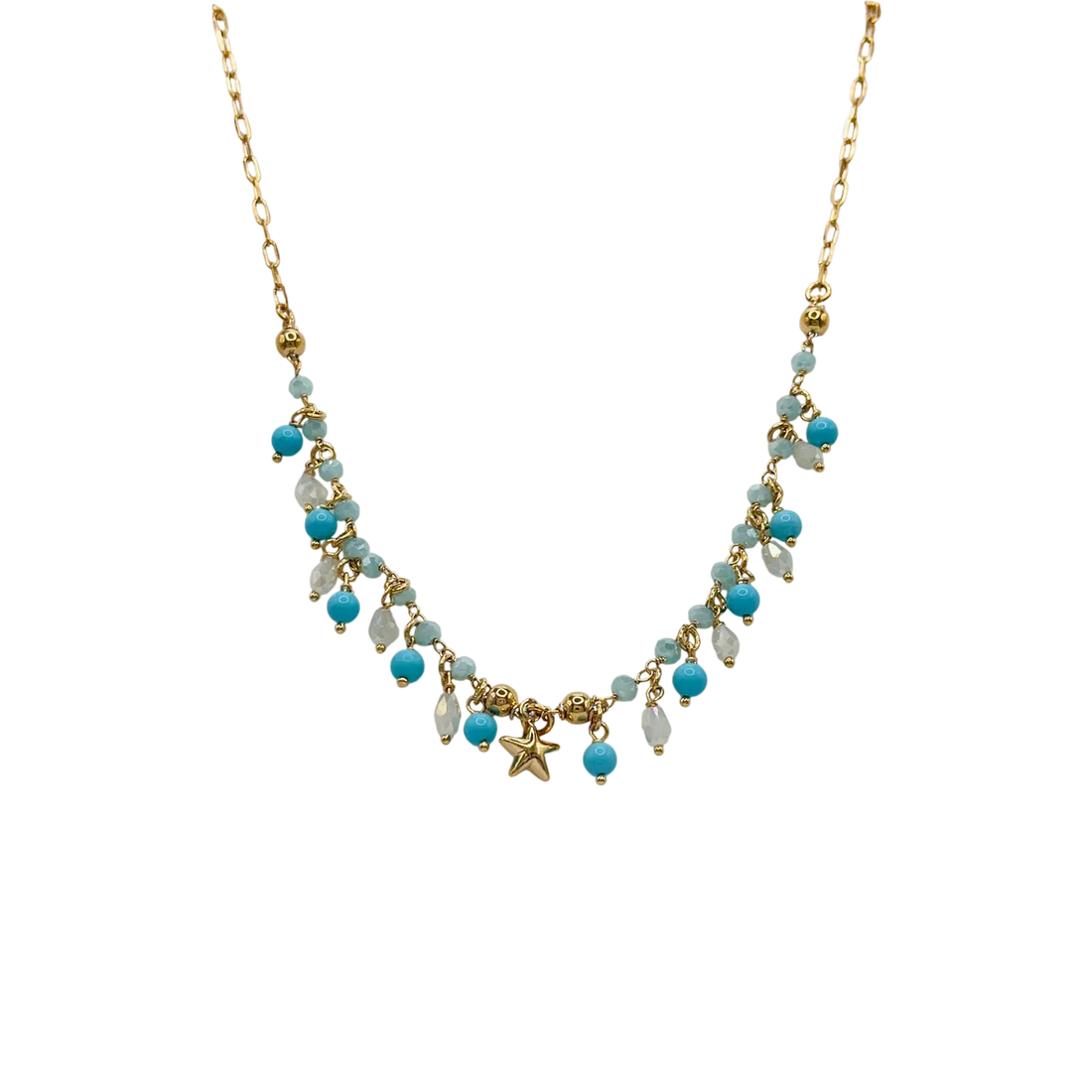 Collar azulitos estrella